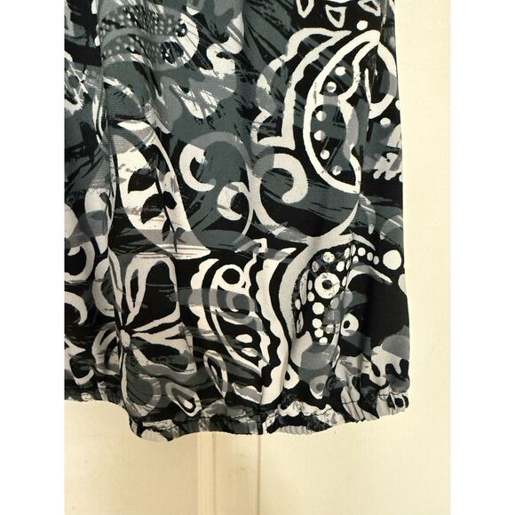 Carole Little Womens Sleeveless Top. Gathered Waist. Multicolor. Sz S - Picture 6 of 10